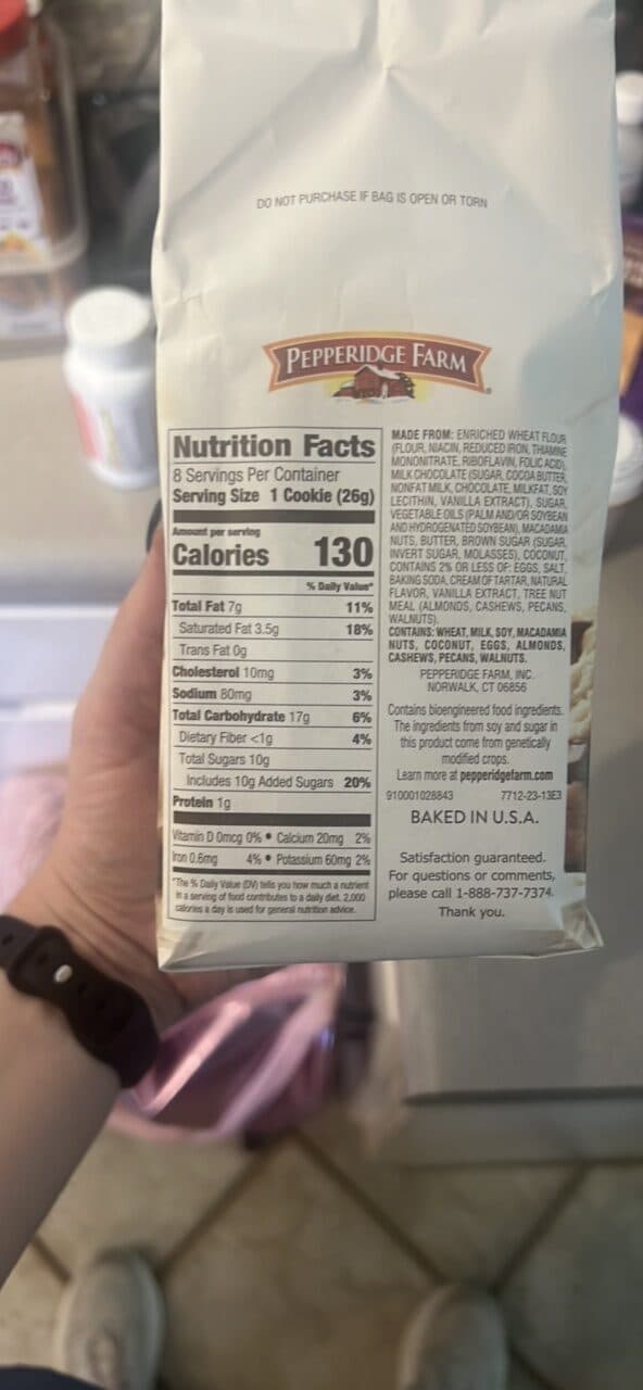 Pepperidge Farm Sausalito Milk Chocolate Macadamia packshot