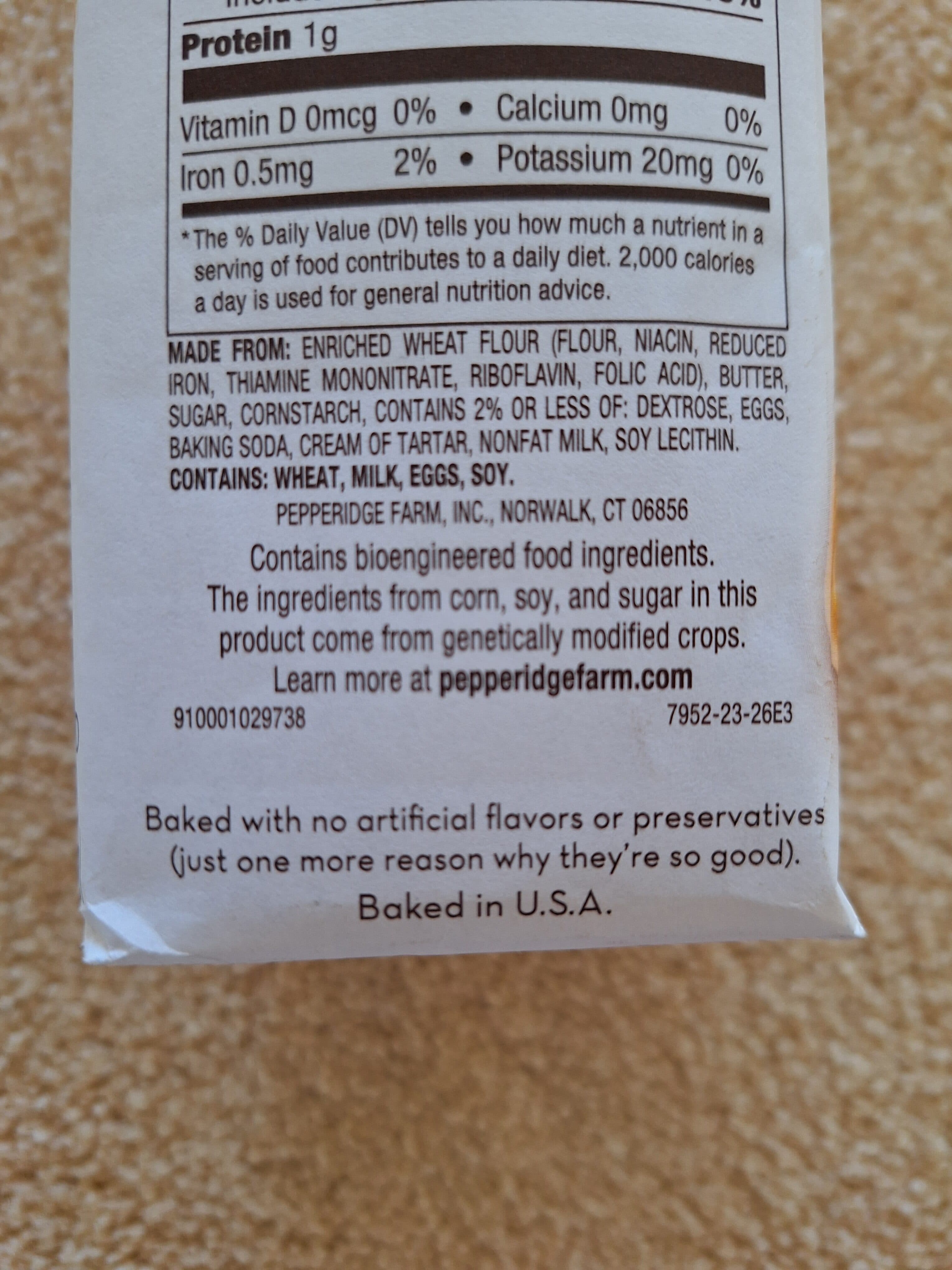 Pepperidge Farm Chessmen Butter Spring Shapes packshot