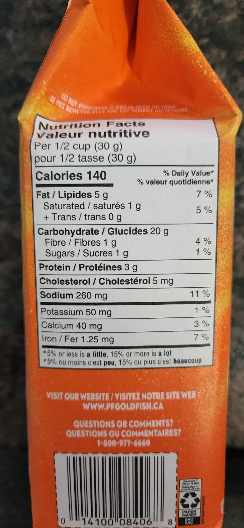 Goldfish FLAVOUR BLASTED XTREME CHEDDAR BAKED SNACK CRACKERS packshot