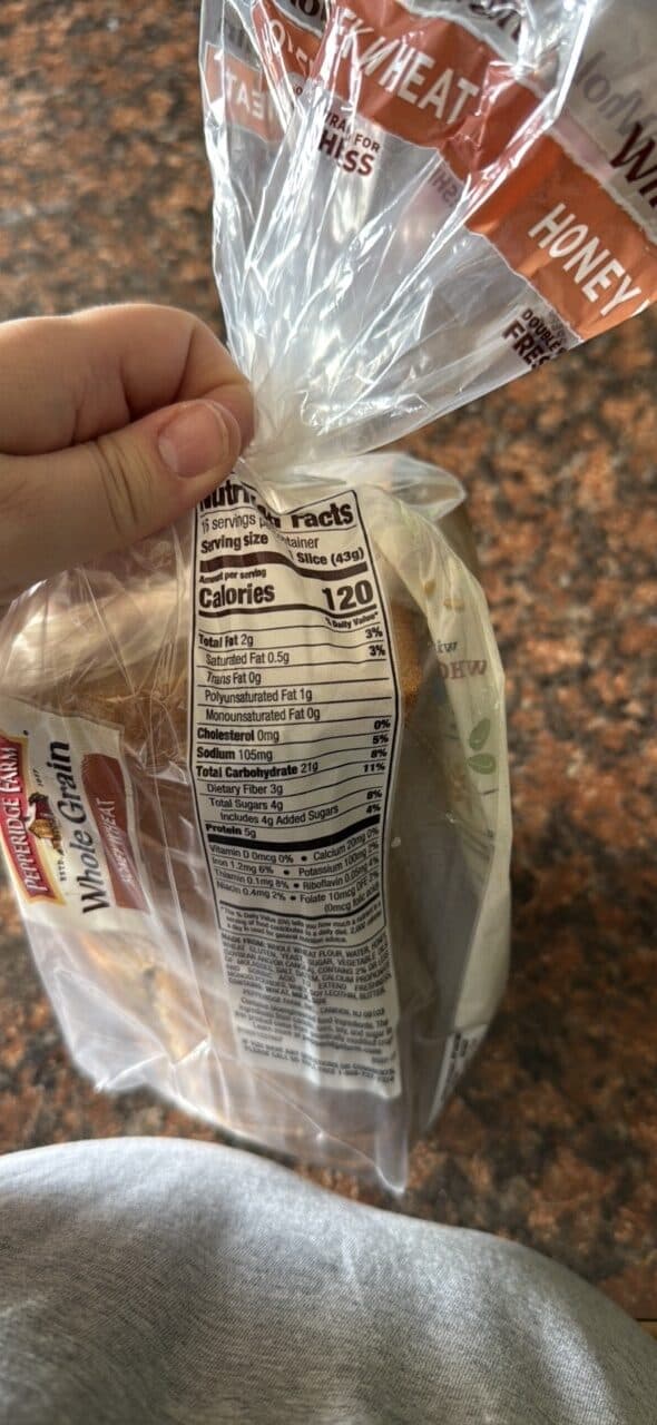 Pepperidge Farm Whole Grain Honey Wheat Bread packshot