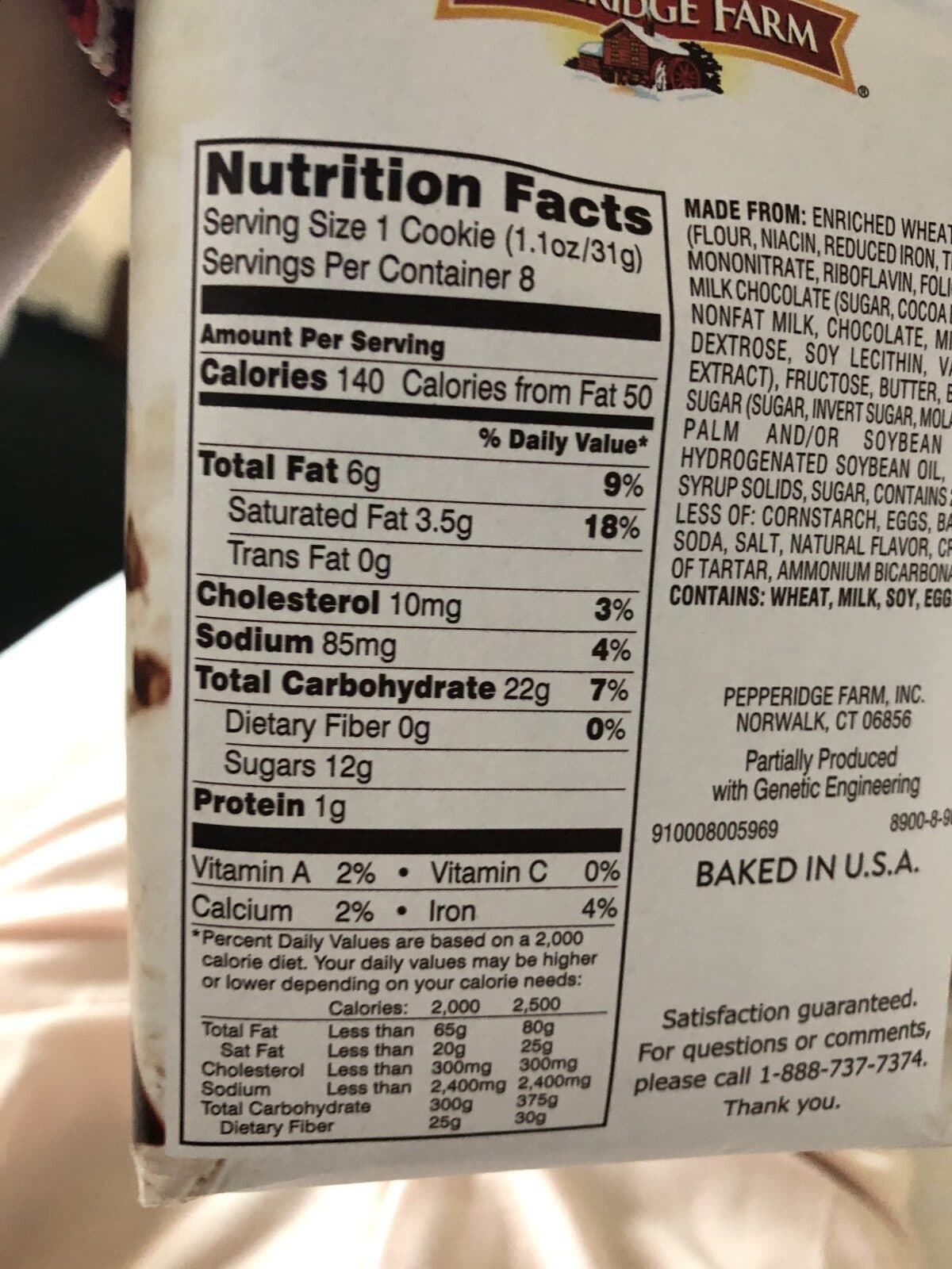 Pepperidge Farm Montauk Milk Chocolate packshot