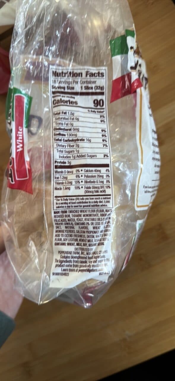Pepperidge Farm Italian Bread White packshot