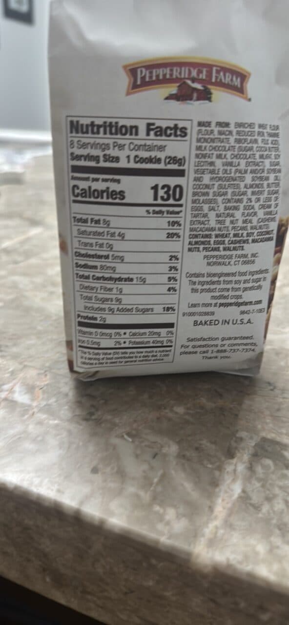 Pepperidge Farm Maui Milk Chocolate Coconut Almond packshot