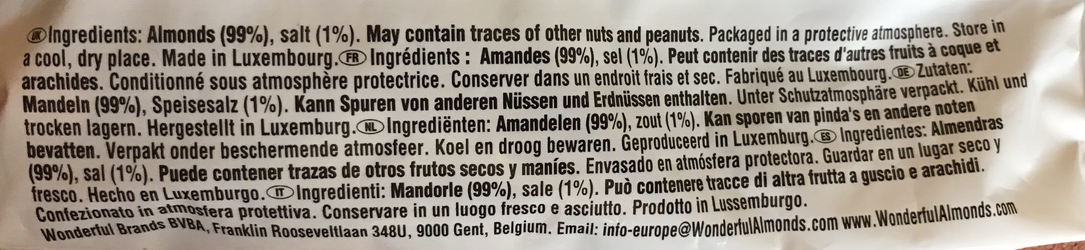 Wonderful Amandes grillées salées packshot
