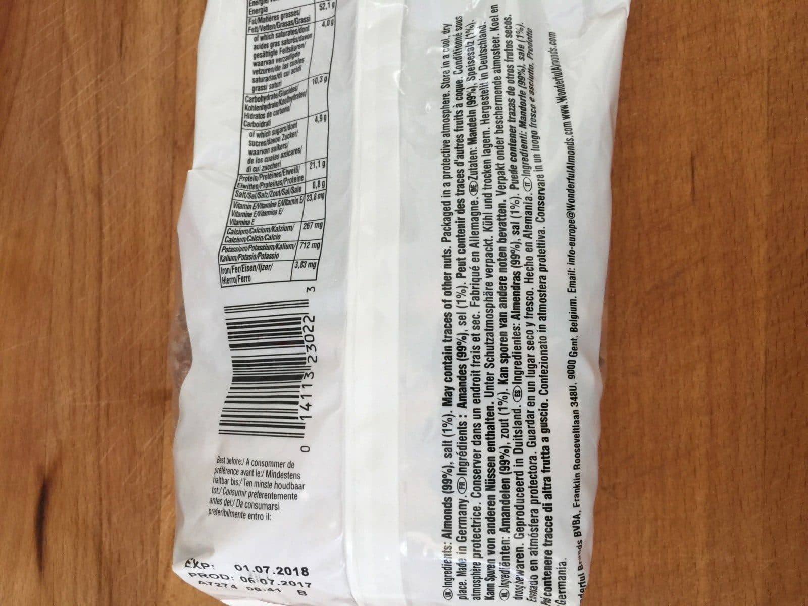 Wonderful Almonds packshot
