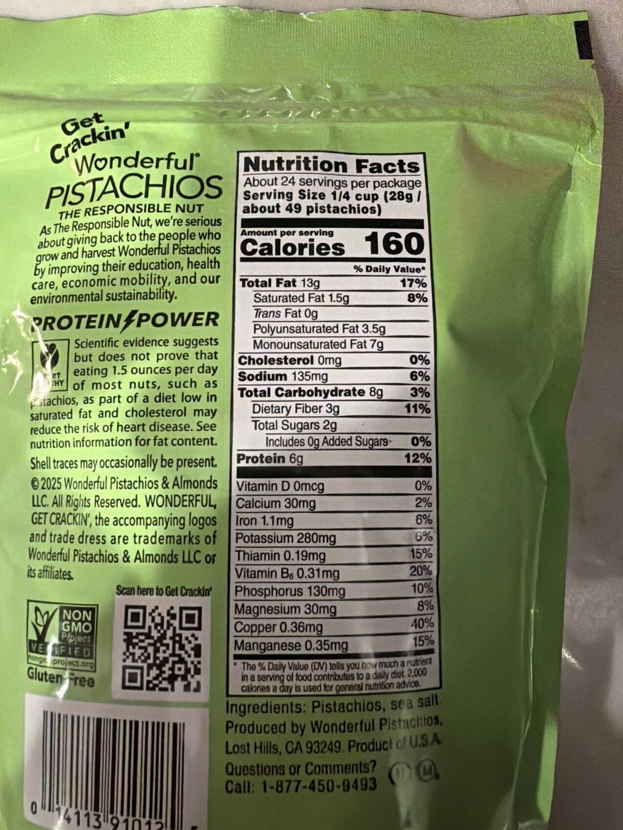 Wonderful Pistachios packshot