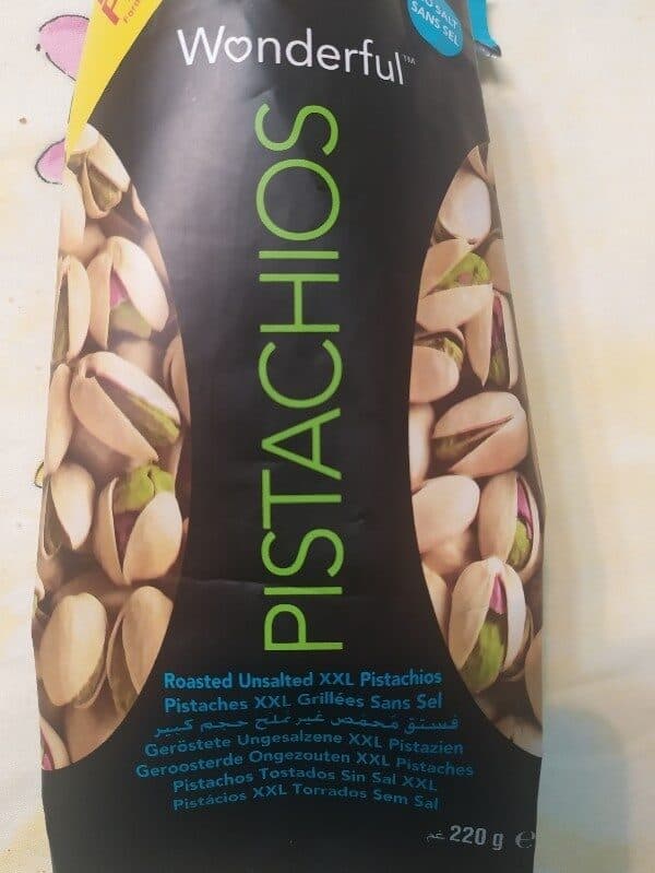 Wonderful Pistachos tostados sin sal xxl packshot