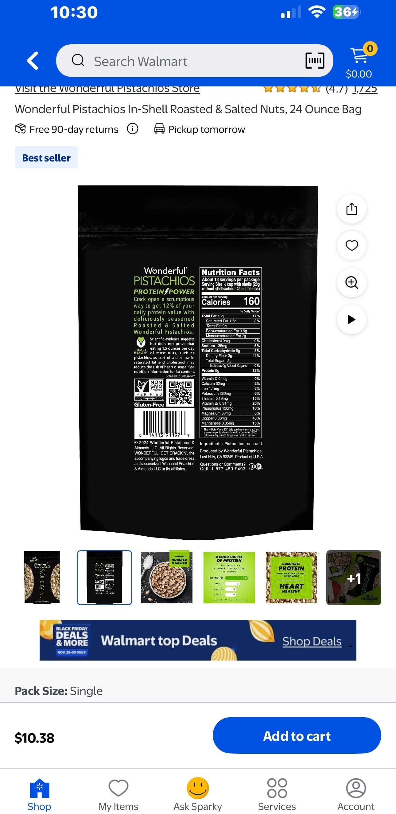 Wonderful Wonderful Pistachios In-Shell Roasted & Salted Nuts packshot