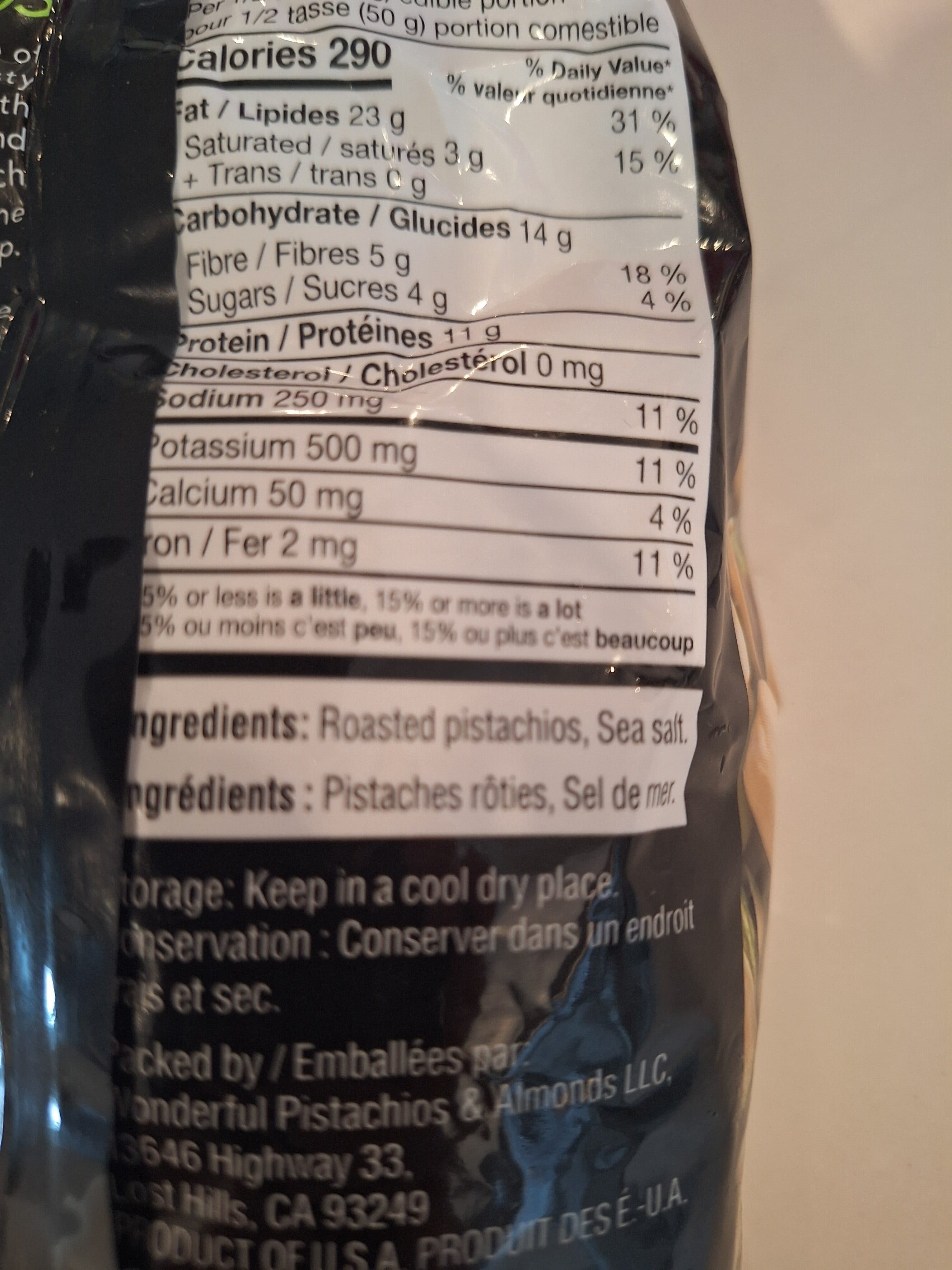 Wonderful Pistachios packshot