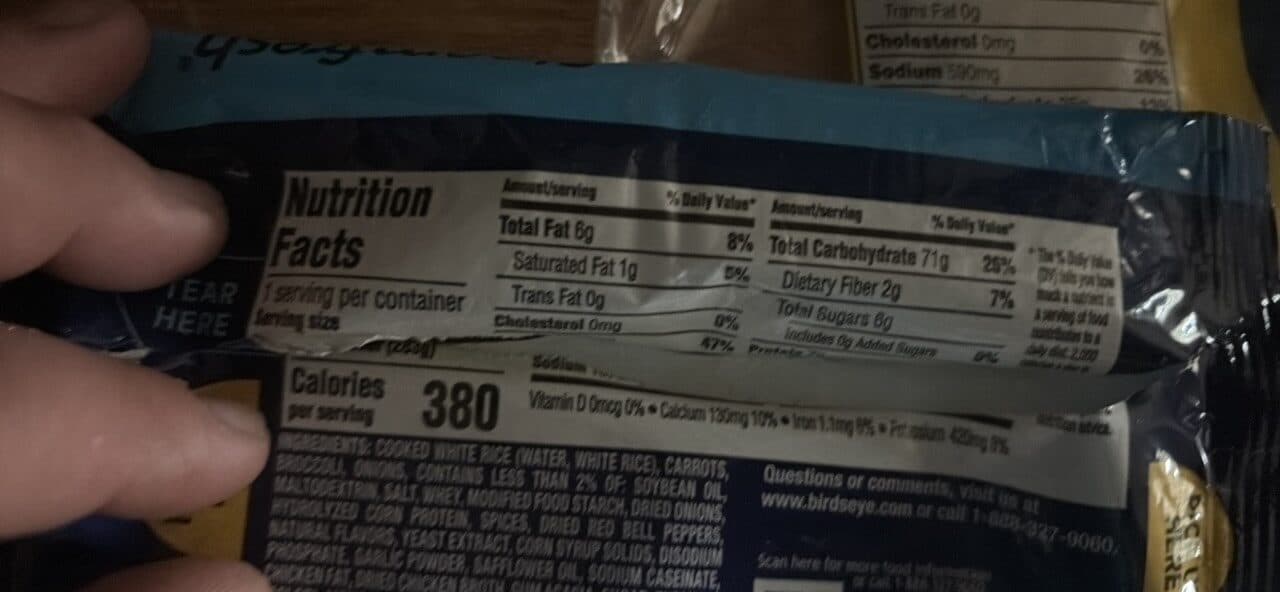 Birds Eye Rice & Vegetables Chicken Flavored packshot