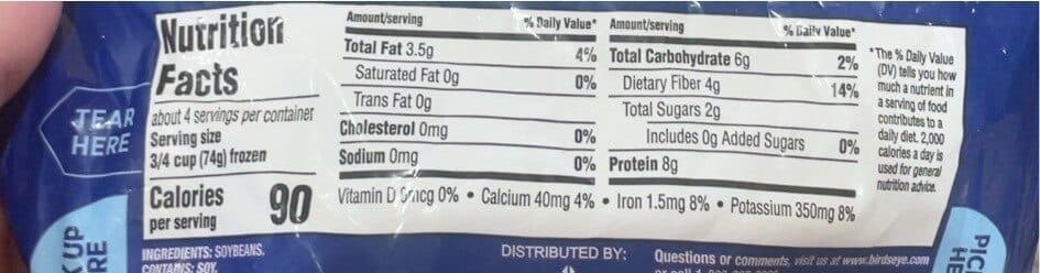 Birds Eye Edamame in the Pod packshot