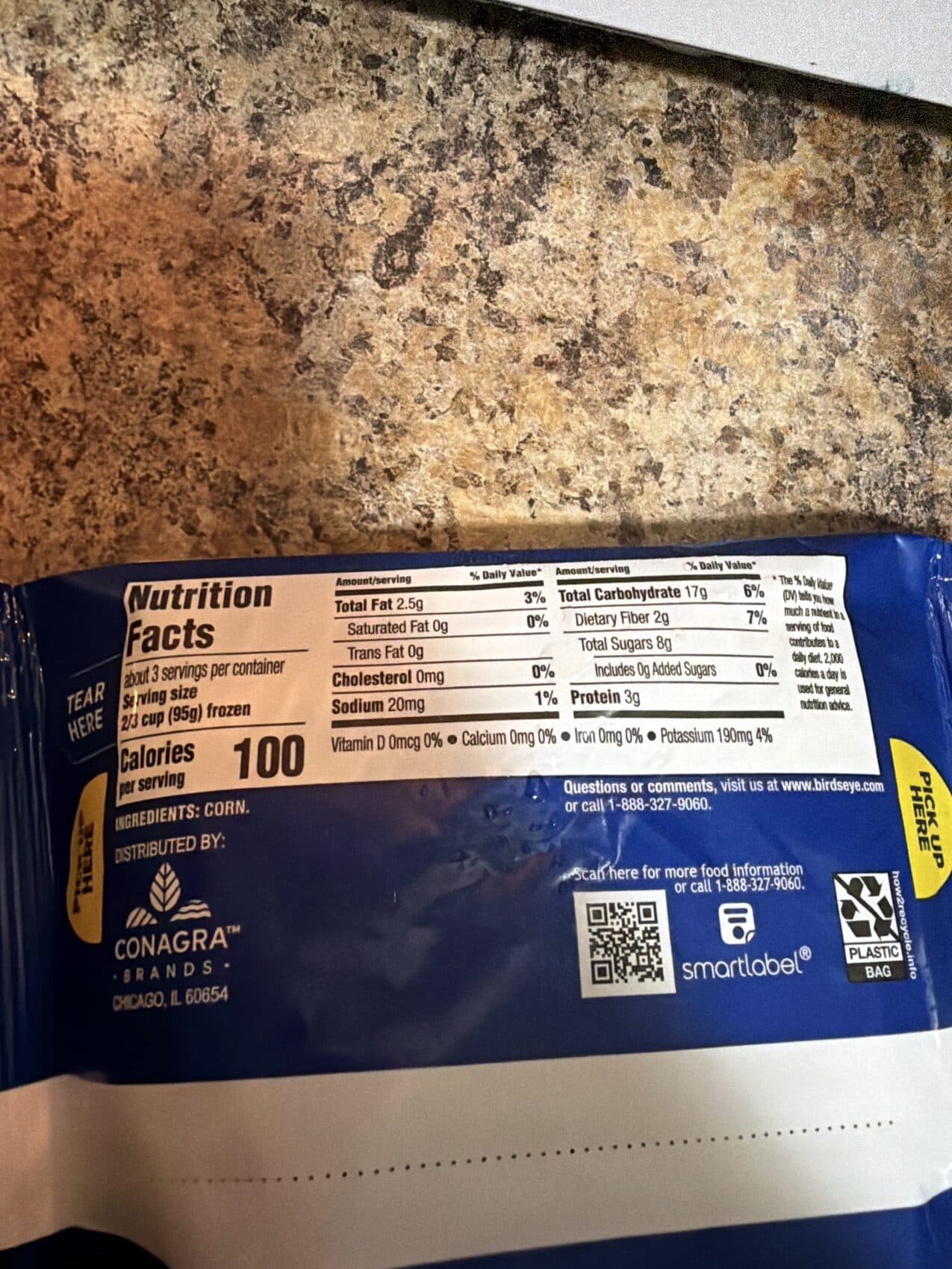 BIRDS EYE SUPER SWEET Corn packshot