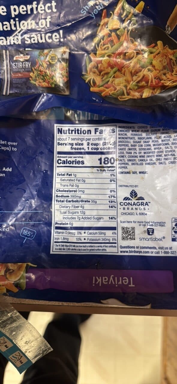 BIRDS EYE STIR-FRY VEGGIES & SAUCE Teriyaki packshot