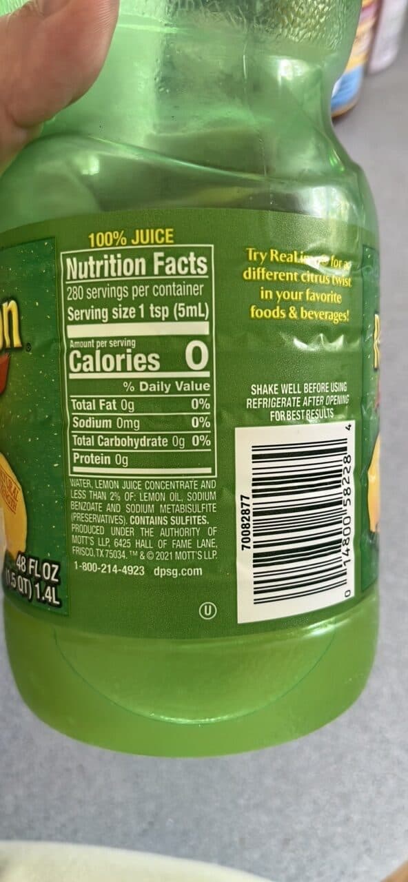 ReaLemon 100% Lemon Juice packshot