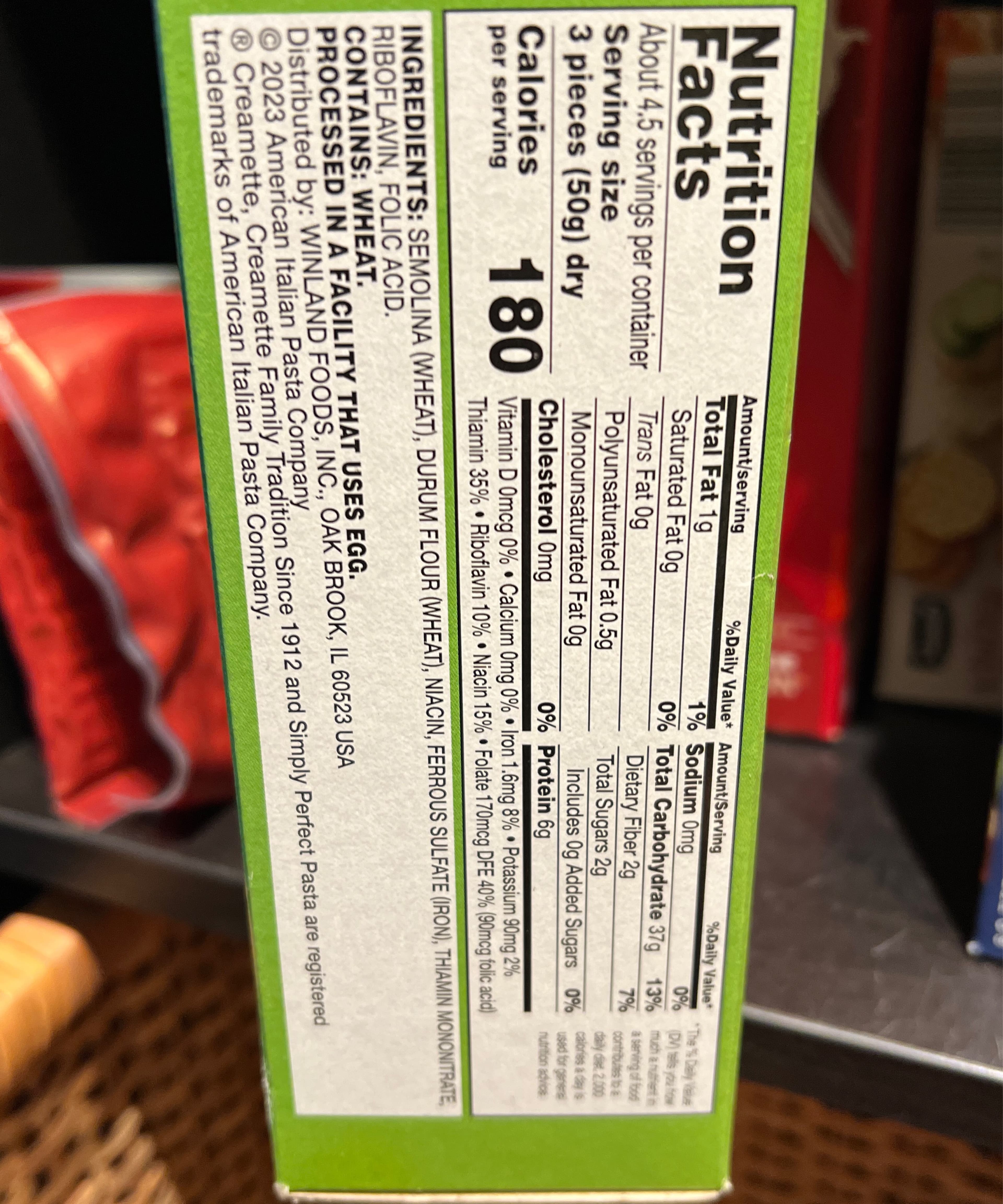 Creamette Creamette, manicotti, enriched macaroni product packshot