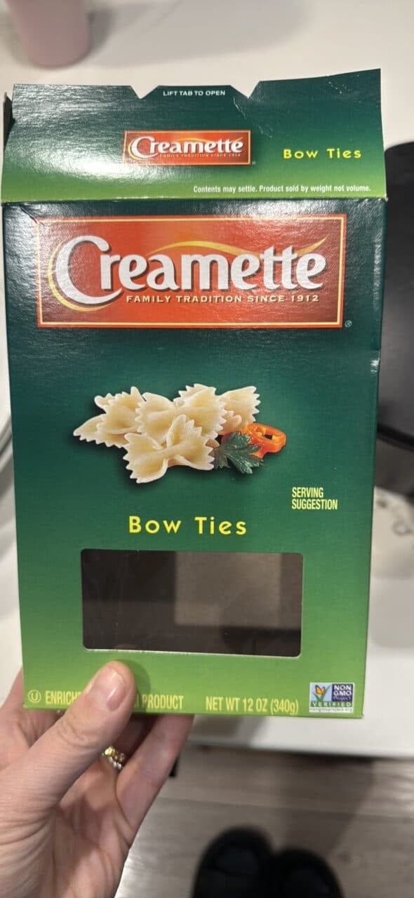 Creamette Bow Ties packshot