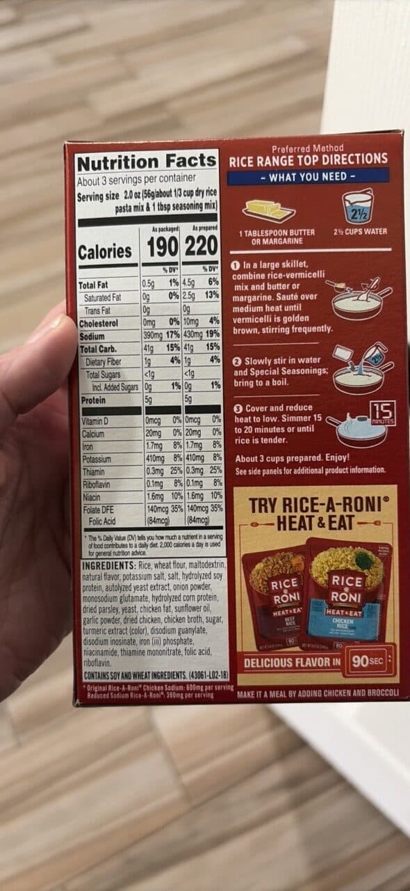 Rice-A-Roni Chicken flavor packshot