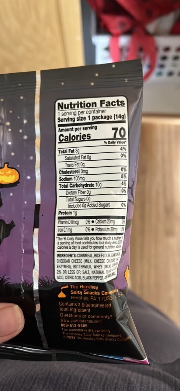 Pirate's Booty Aged White Cheddar Rice & Corn Puffs packshot
