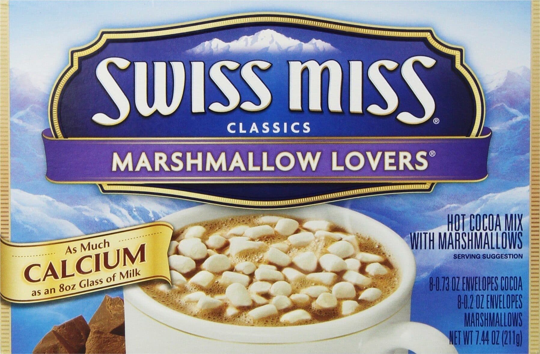 Swiss Miss Classics marshmallow lovers hot cocoa mix packshot