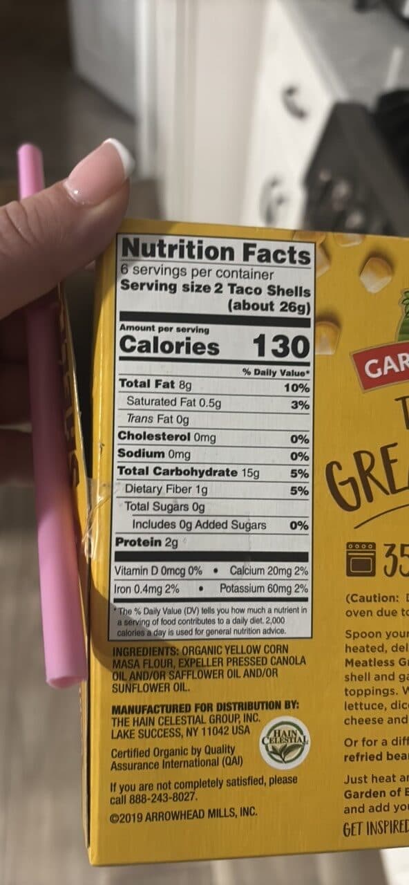 Garden of Eatin' Taco Shells packshot