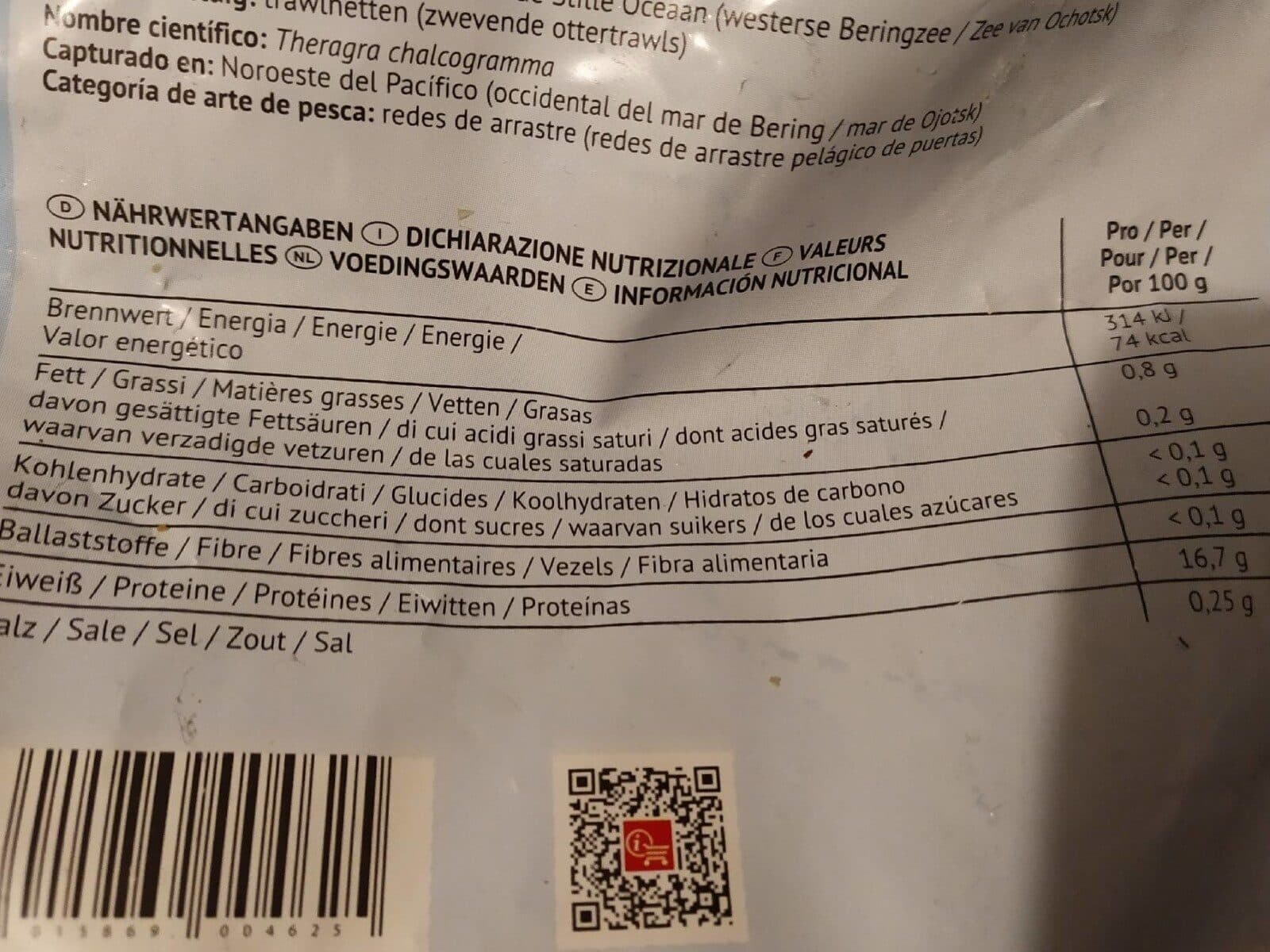 Bofrost Alaska-seelachsfilet, Fisch packshot
