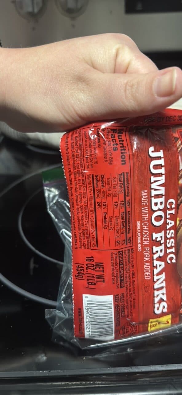 Bar S Classic Jumbo Franks packshot