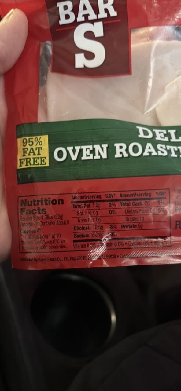 BAR S DELI STYLE OVEN ROASTED TURKEY BREAST packshot