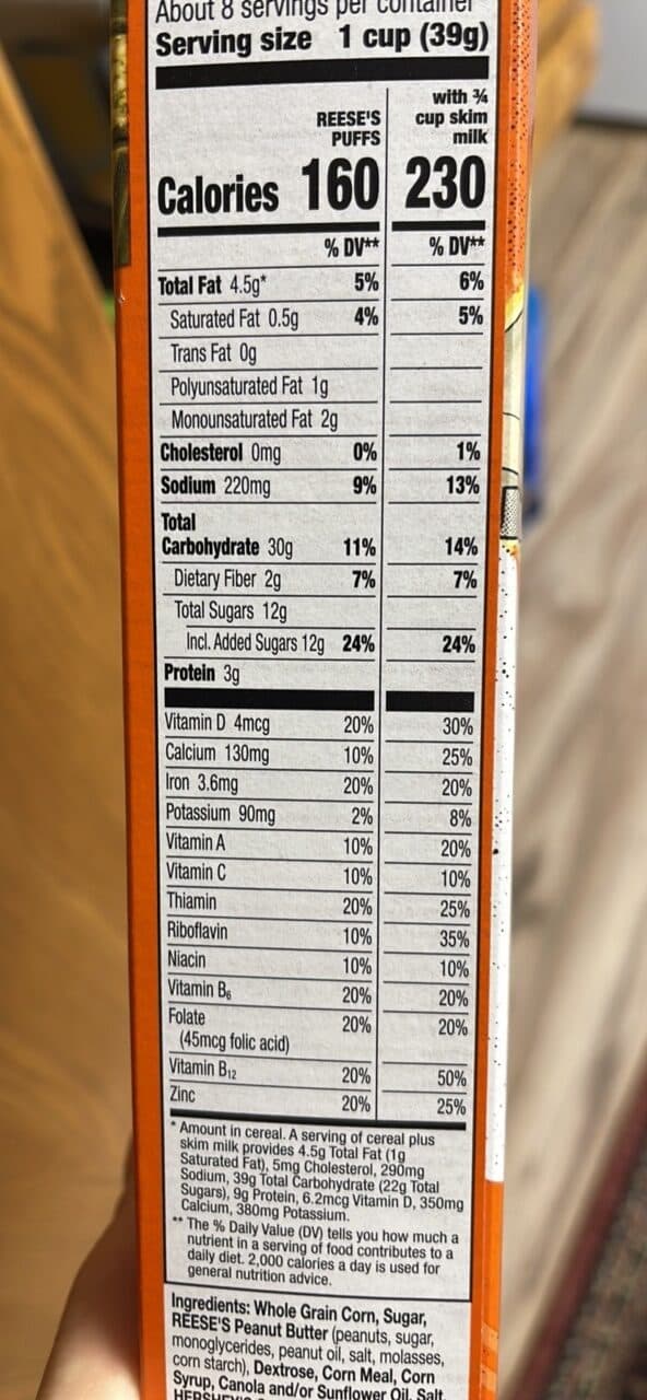 Reese's Puffs Reese’s Puffs packshot