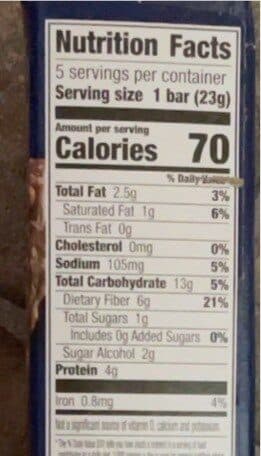 Fiber One General mills calorie chocolate peanut butter chewy bars packshot