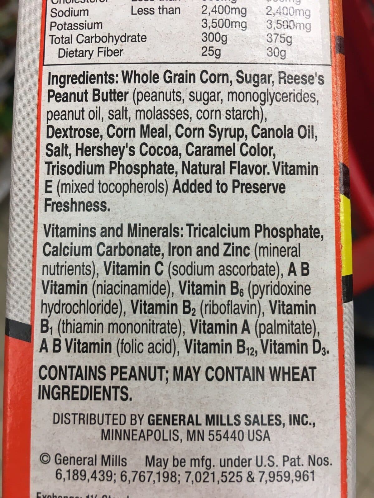 General mills Reese’s Puffs packshot
