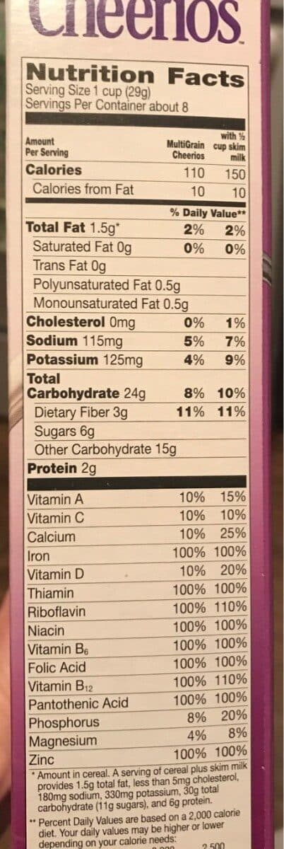 General Mills Multi Grain Cheerios packshot
