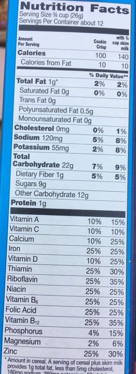 General Mills General Mills Cookie Crisp Cereal packshot