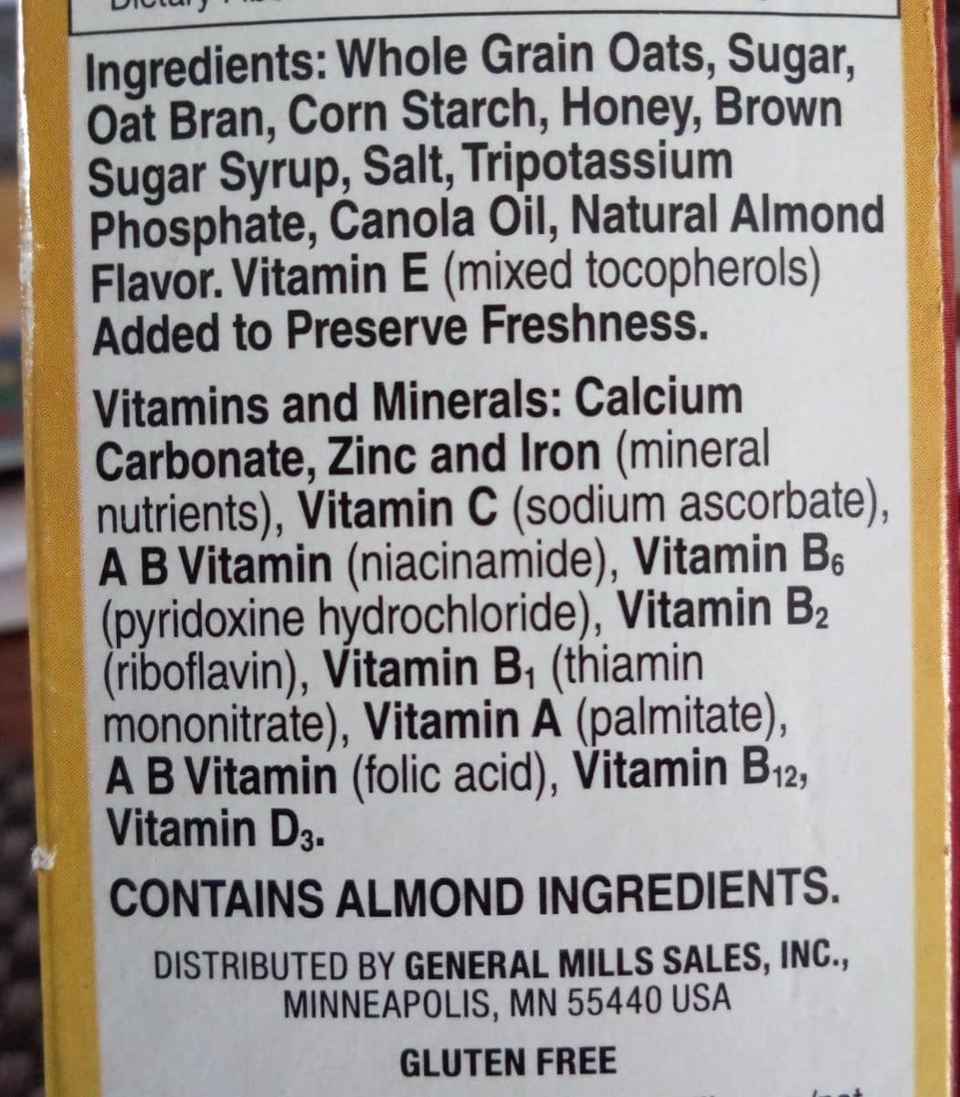 General Mills Gmills hny nut cheerios sweetened whl grn oat cereal packshot