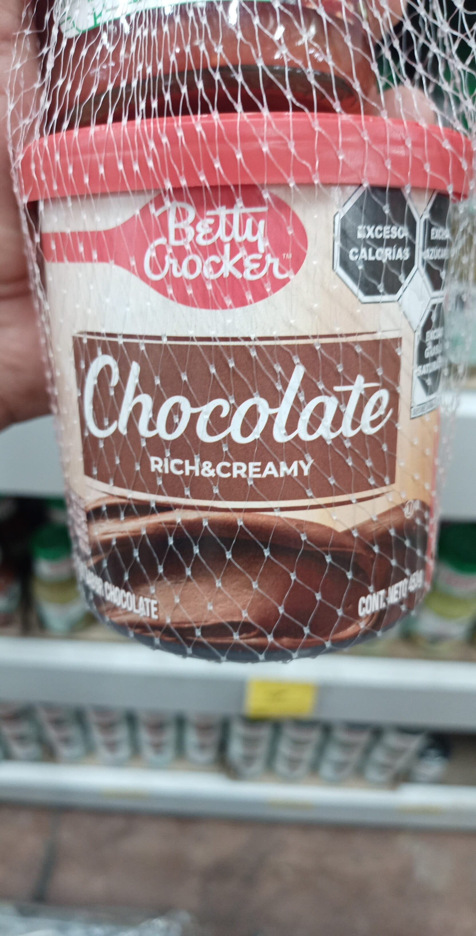 Betty crocker Betún sabor chocolate packshot