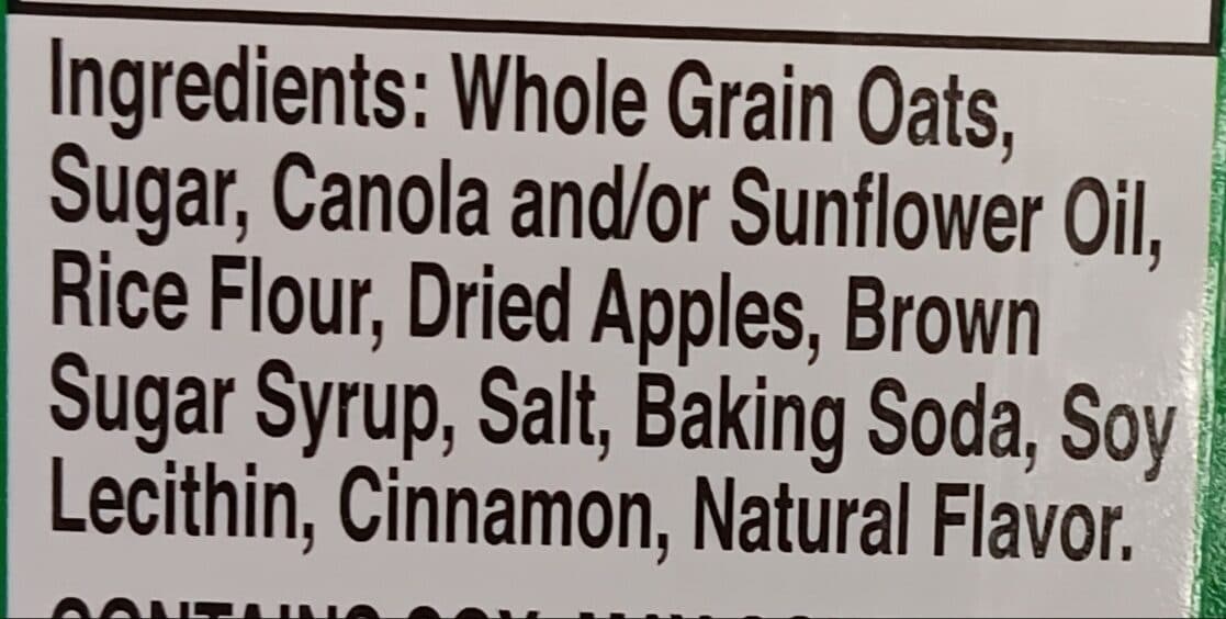 Open Food Facts Crunchy granola bars packshot