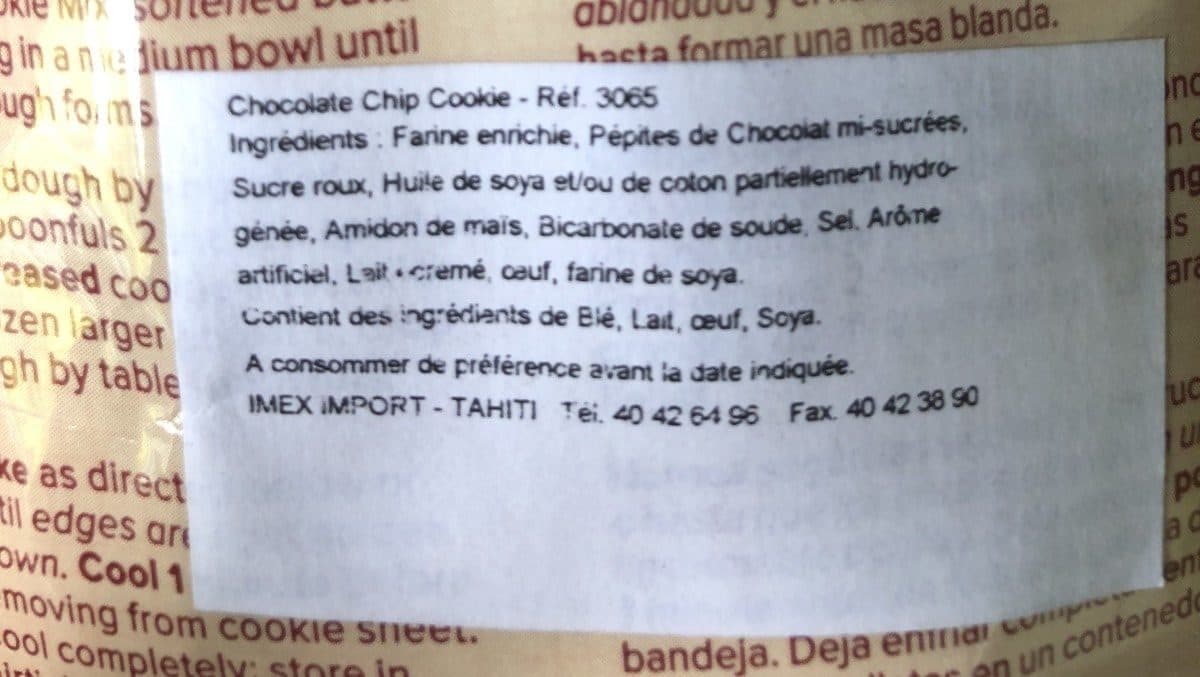 Betty Crocker Chocolate chip cookie mix packshot