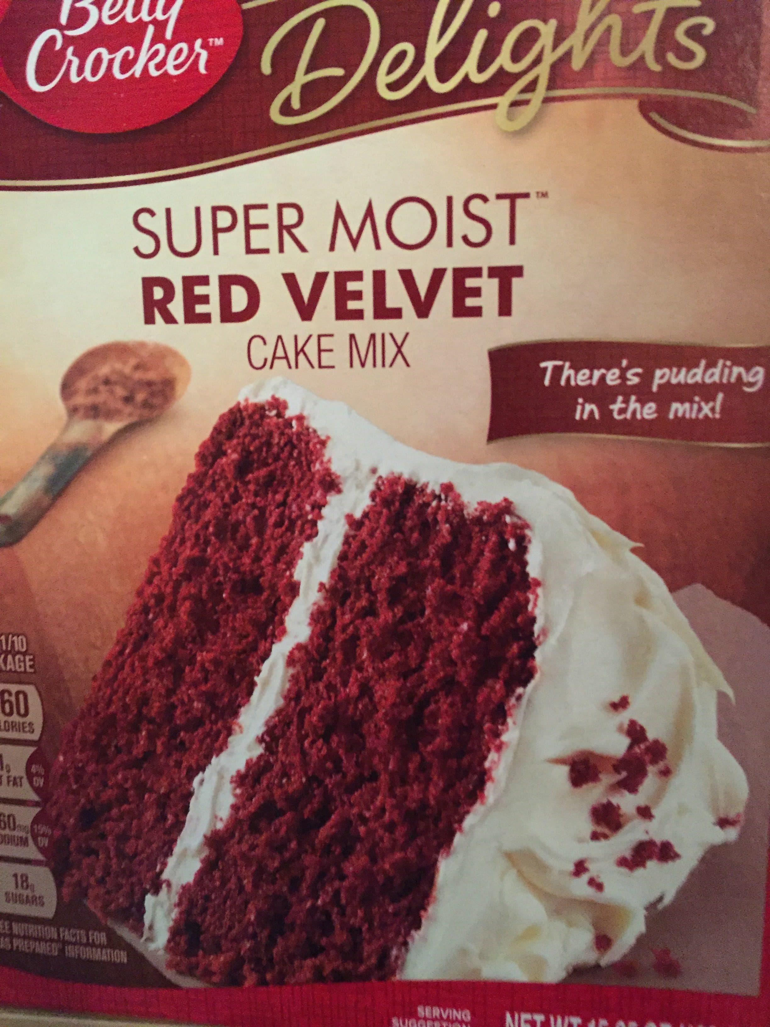 Betty Crocker Betty Crocker Delights Super Moist Red Velvet Cake Mix packshot