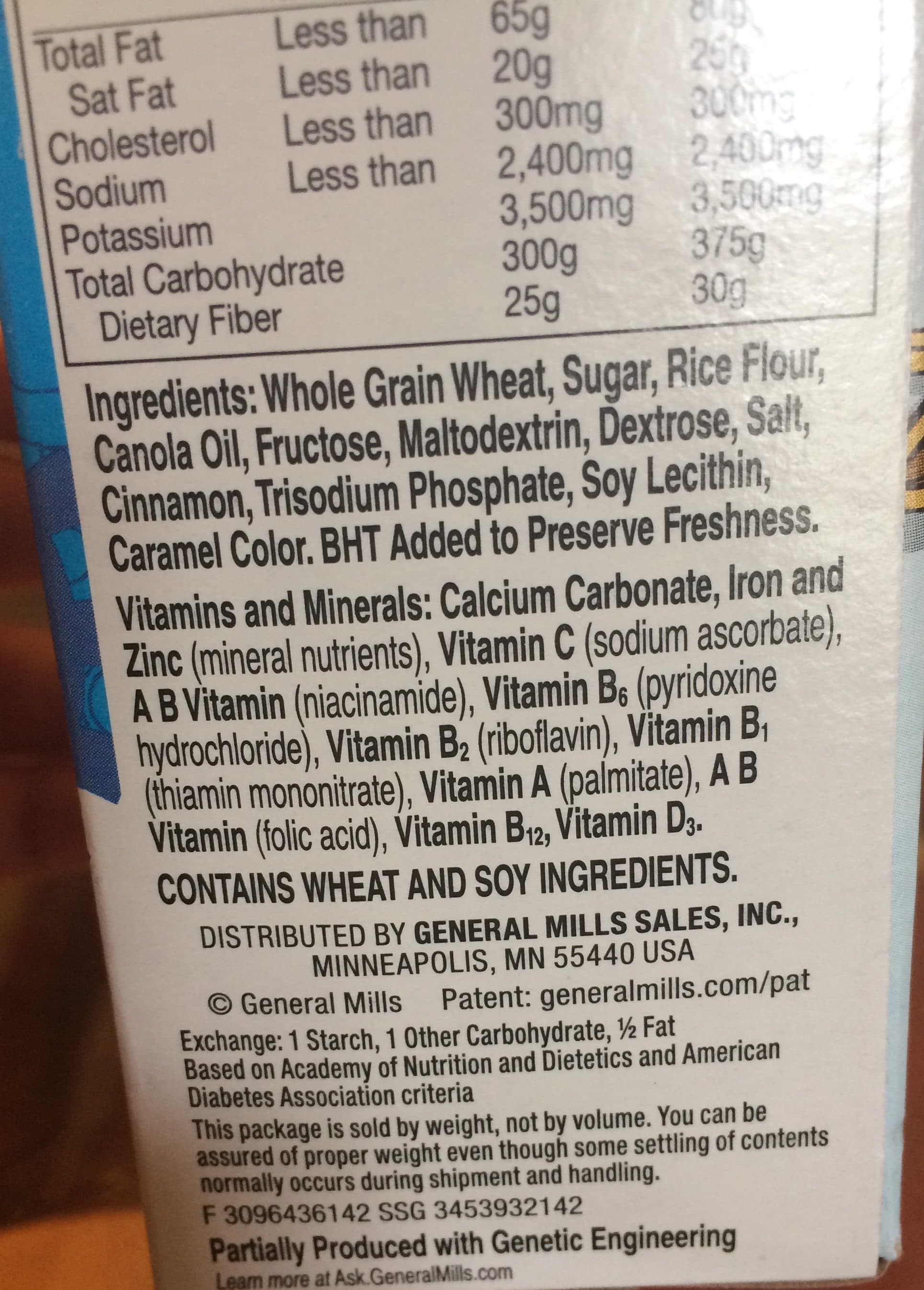 General mills Cereal packshot