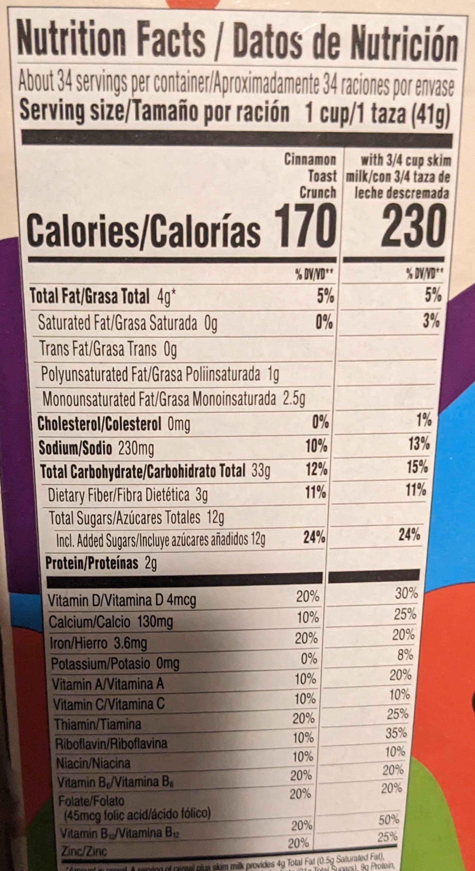 General Mills Cinnamon Toast Crunch packshot