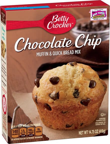 Betty Crocker Chocolate Chip Muffin packshot