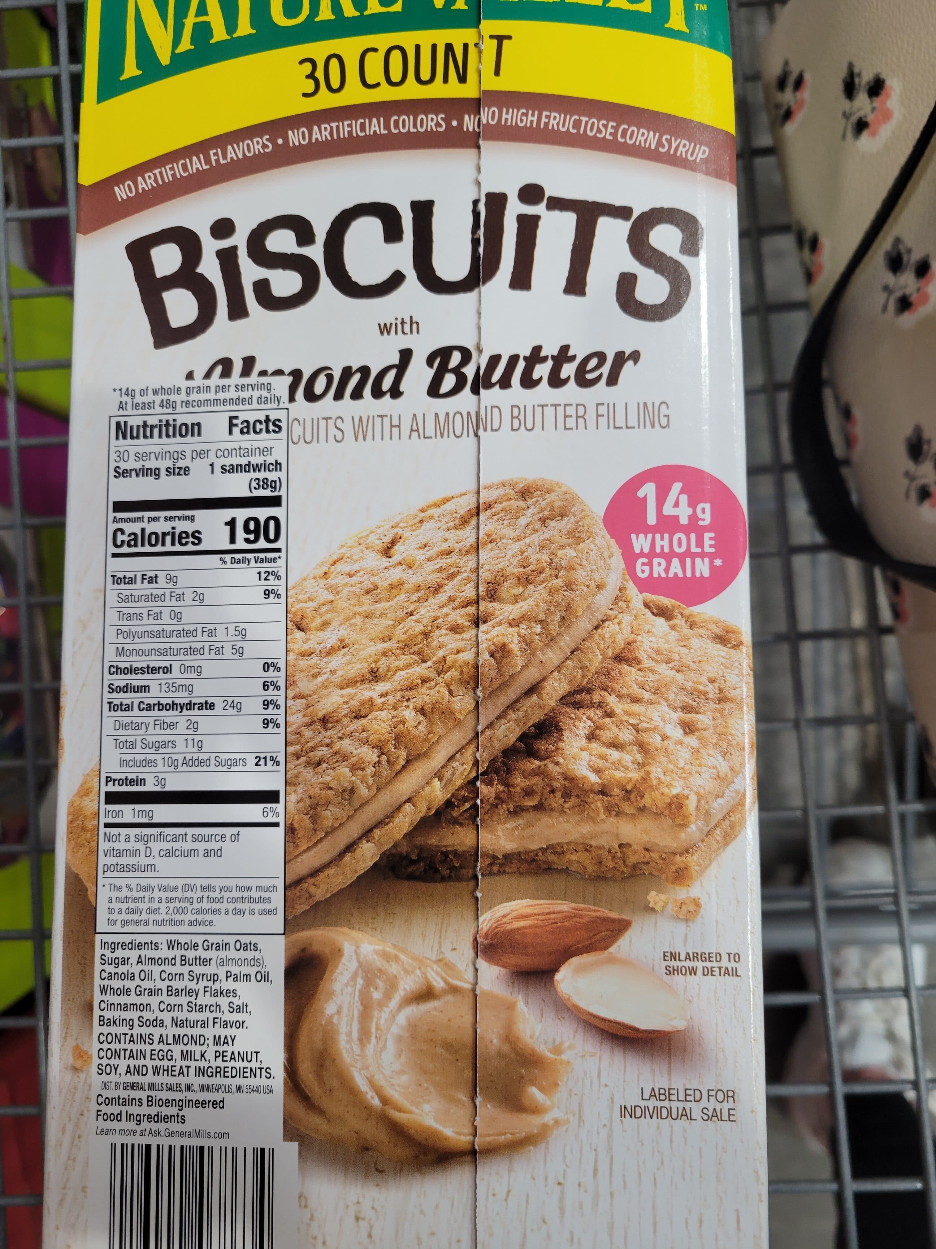 Nature Valley Biscuits with Almond Butter packshot