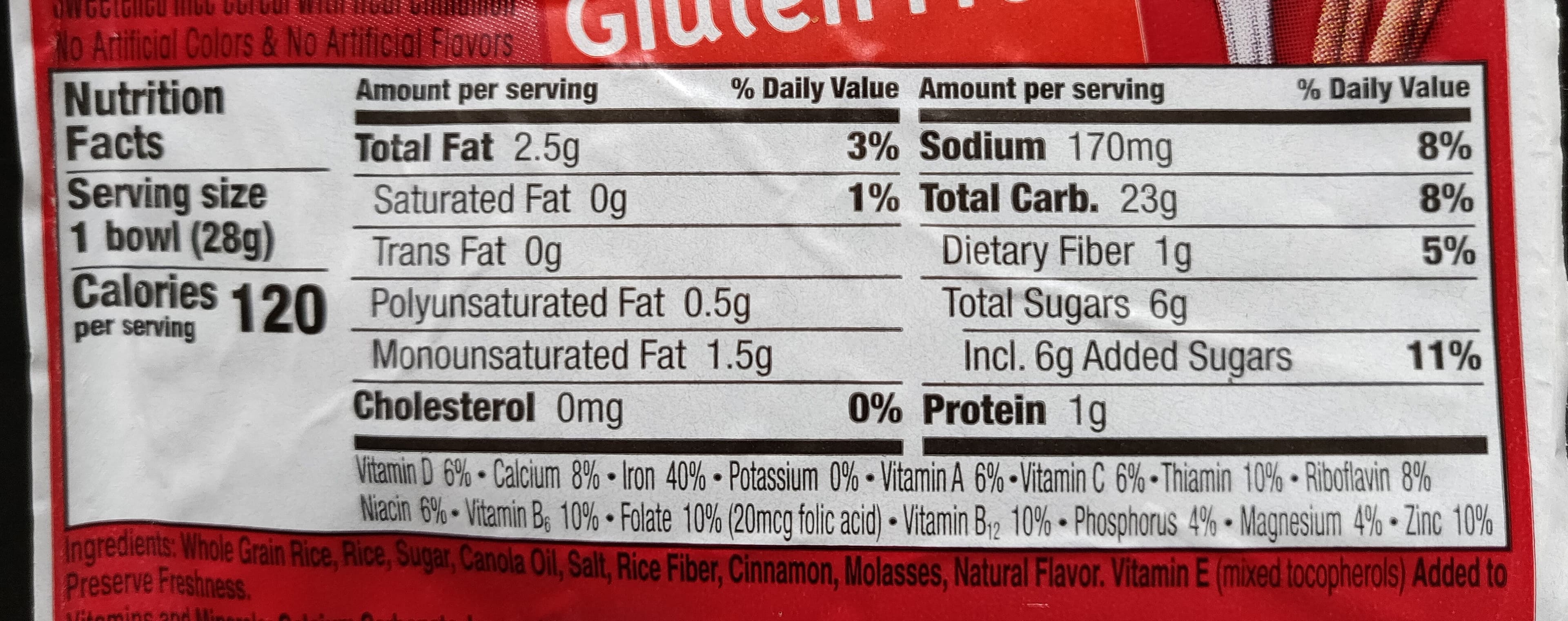 General Mills Cinnamon Chex Cereal packshot