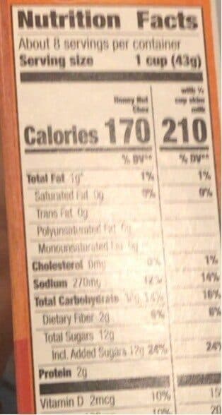 General Mills Chex cereal honey nut gluten free packshot