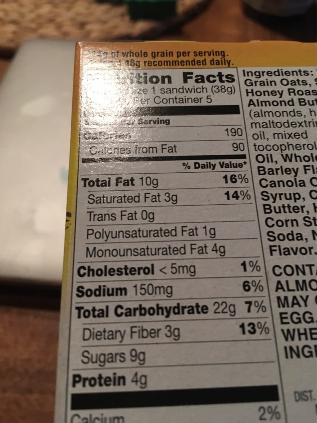 Nature valley Honey biscuits packshot