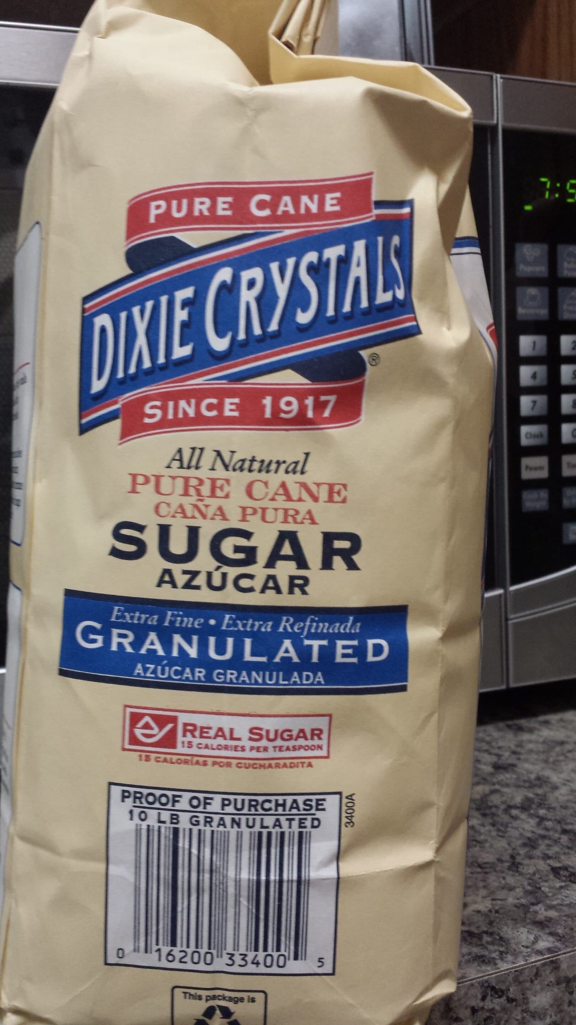 Dixie Crystals Extra Fine Granulated Pure Cane Sugar packshot