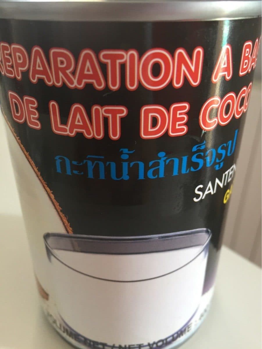 Open Food Facts Préparation à base de lait de coco packshot