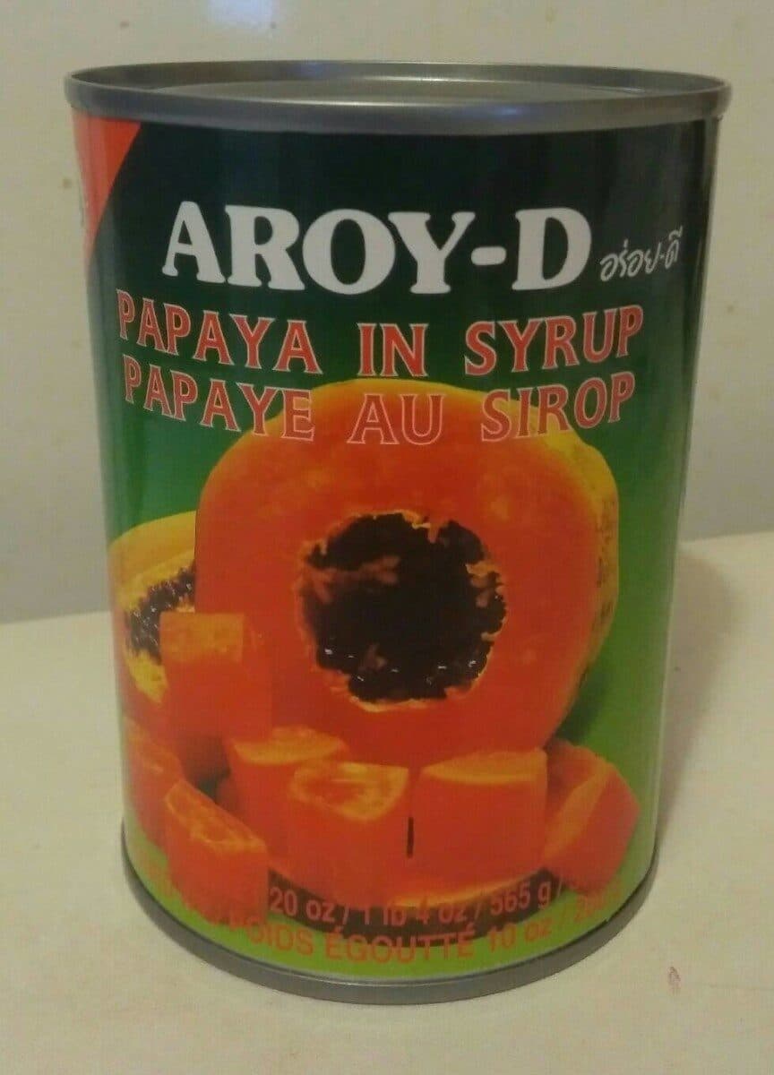 Open Food Facts Aroy-d Fruis In Syrup (papaya) - 20oz [24 Units] (016229000646) packshot