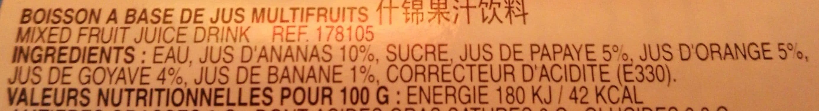 Open Food Facts Cock Brand Fruit Juice packshot