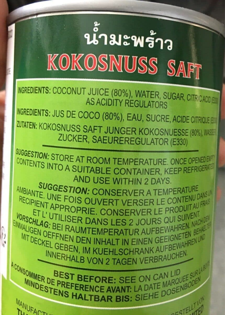 Aroy d Jus Coco 40 CL Aroy-d packshot