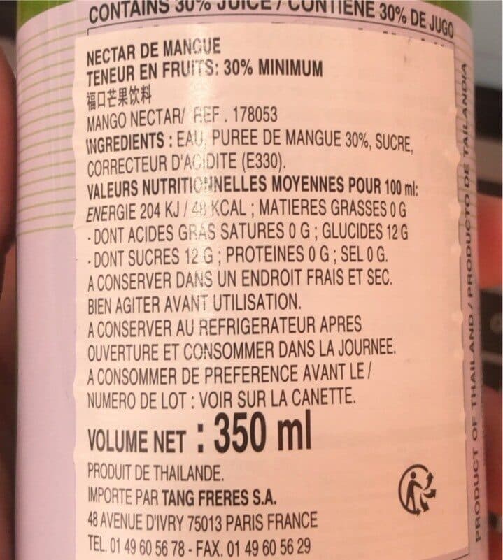 Foco Mango Juice packshot